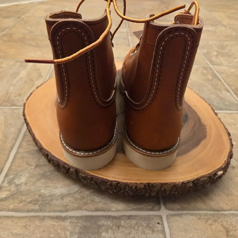 Red Wing Iron Ranger Traction Tred Mens Boot Size 7.5 Oro Legacy Leather 6 Inch